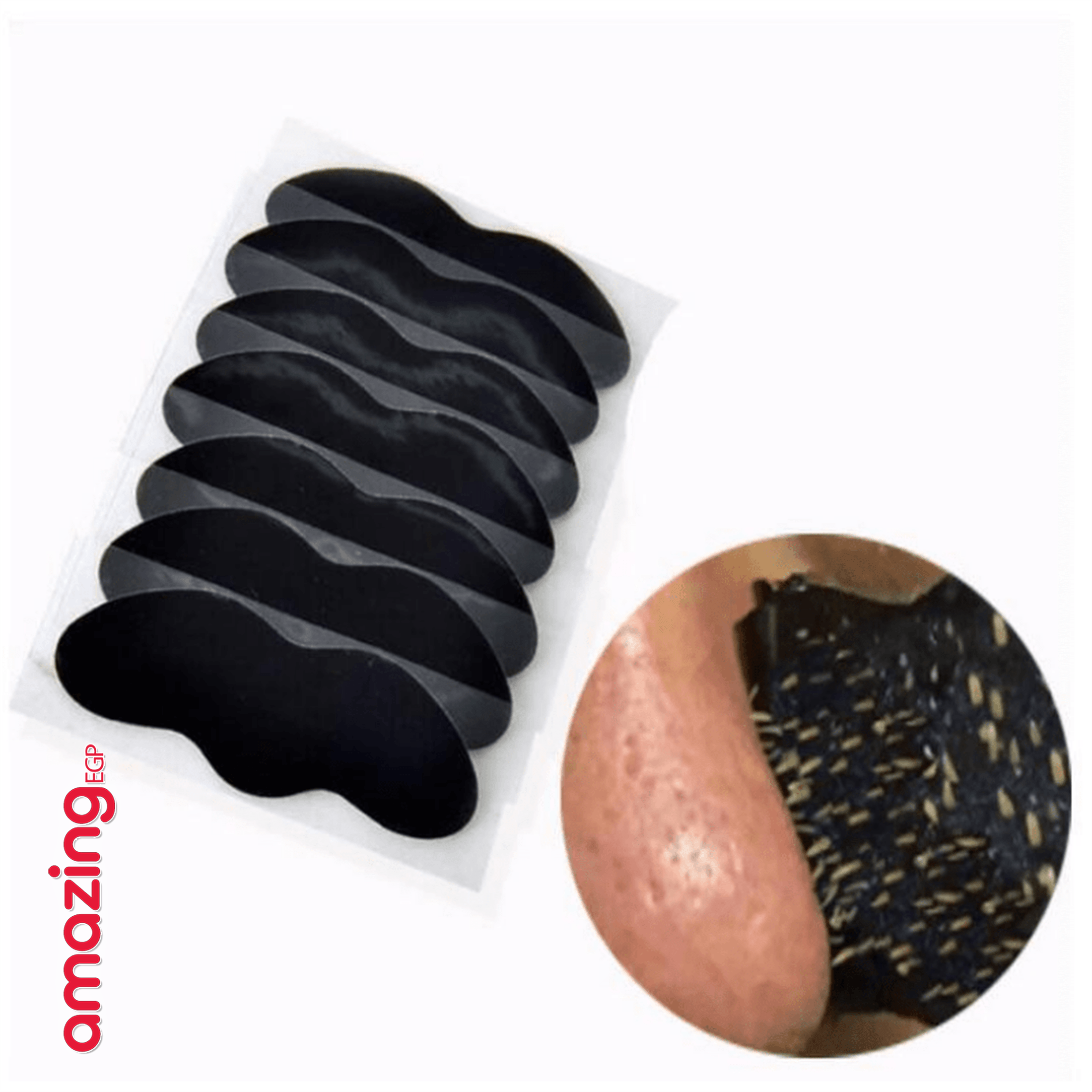 شرائح تنظيف الأنف لإزالة الرؤوس السوداء  للنساء والرجال - 5 قطع