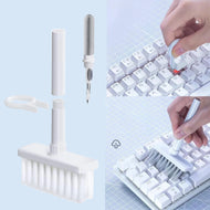 مجموعة أداة تنظيف الفرشاة لأجهزة الموبيل وسماعات الاذن والكاميرات وللكيبورد والطاولة واللاب توب والموبايل الذكيwhite-B-K-1 | airpods الايربودز الجوال الكيبورد تنظيف الجوال تنظيف لوحة المفاتيح فرشاة فرشاة ذكية كاميرات منظف | amazingEGP