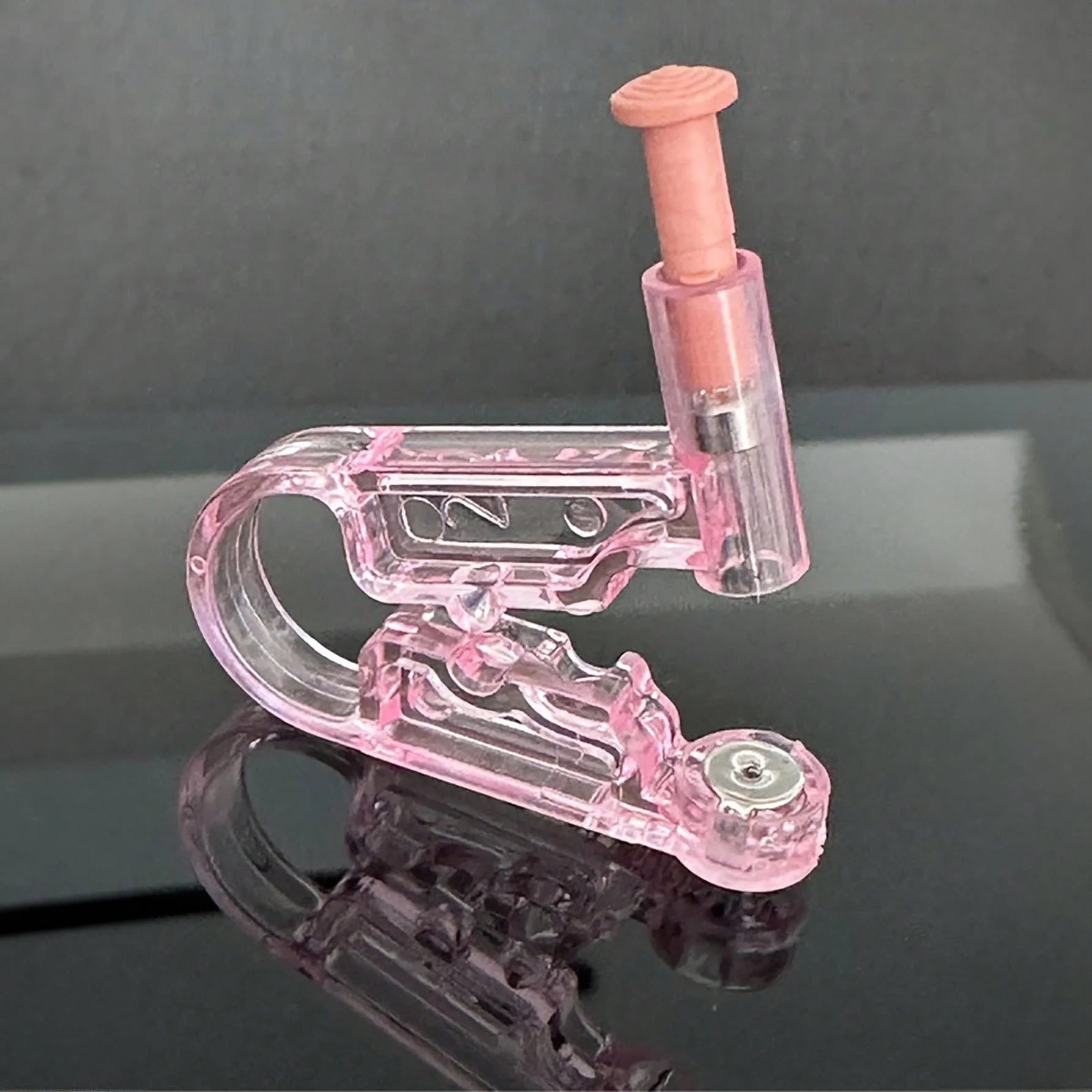 طقم مسدس ثقب الأذن قطعة واحدة مع أقراط كروية من الفولاذ ومسدس ثقب وأداة ثقب آمنة - مسدس بيرسنج الماس - بينك | Copper Nose Cuff Copper اقراط انف الاذن العناية_بالاذن بدون ثقوب بيرسنج بيرسنج شفاه حلقة أنف شفاه شفايف غير مثقوبة للانف للشفاه مزيف | amazingEGP