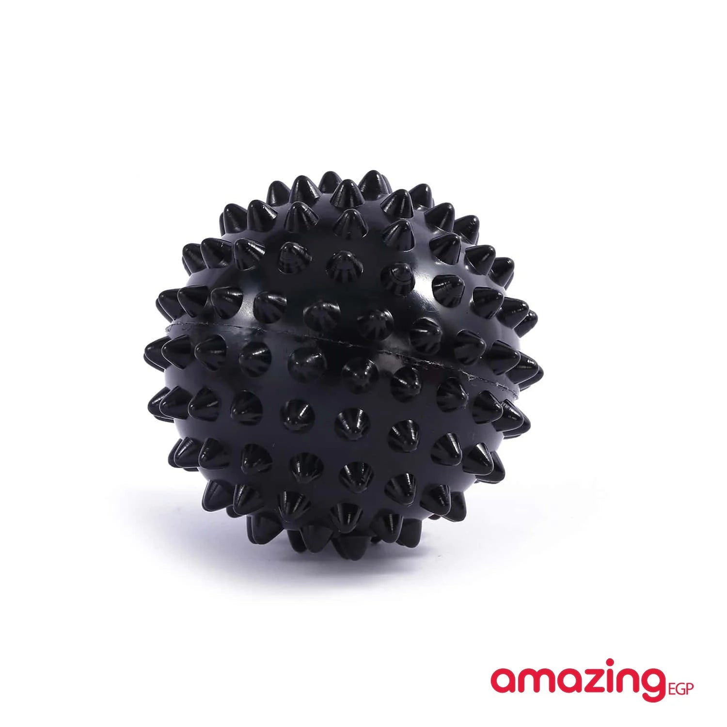 كرة تدليك بنتوءات مدببة من بلاستيك بي في سي لتدليك العضلات وتمرين اليد والقدم كرة تدليك لتخفيف آلام اليد والقدم كرة محمولة للعلاج الطبيعي - اسود | العلاج الطبيعي العناية بالقدم المساج كرة مساج مساج | amazingEGP