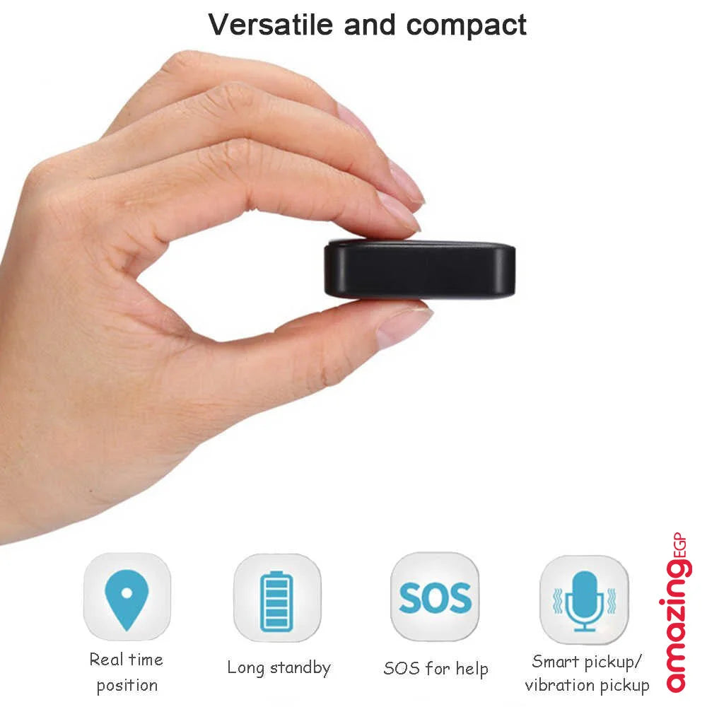 جهاز تعقب مغناطيسي صغير الحجم GF-22 من Amazing Mini تتبع GPS طويل الانتظار تحديد مواقع وتسجيل صوت للمركباتالسياراتالأشخاص إصدار GF-22 | GPS تتبع تجسس تسجيل صوت جهاز تتبع جهاز تجسس جهاز_تتبع حماية الاطفال ضد السرقة مراقبة الاطفال | amazingEGP