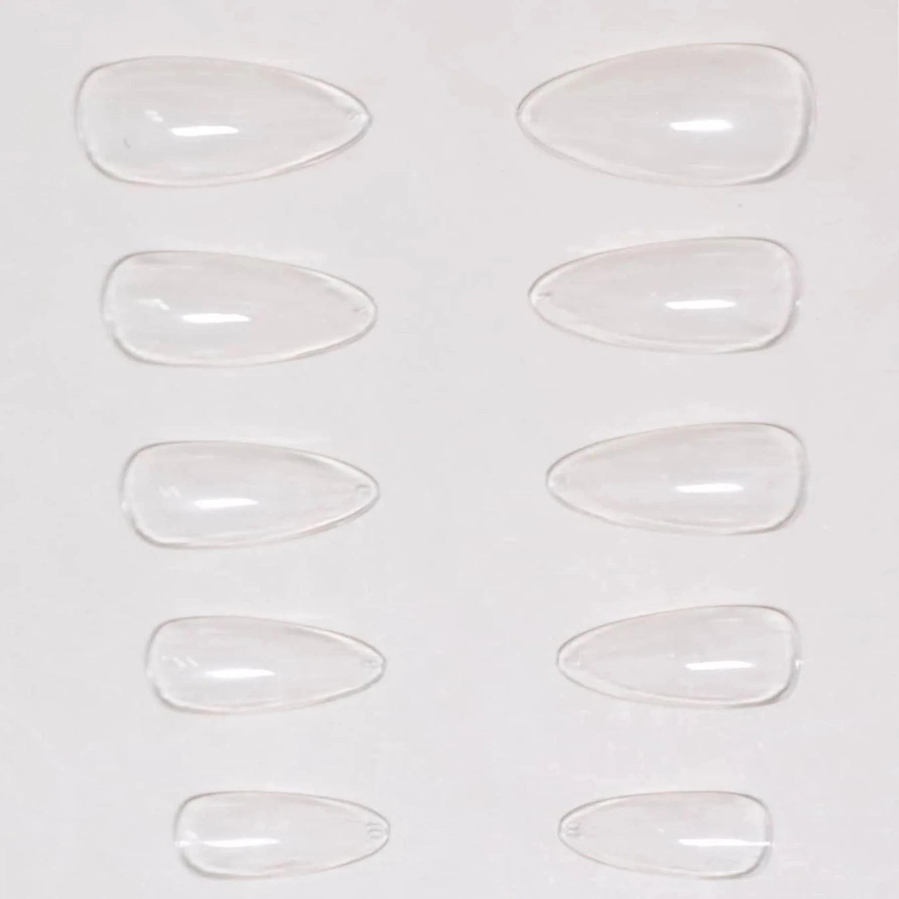 كيس اظافر طبيعية من الاكريليك لصالونات التجميل لمسة نهائية حقيقية قصيرة وفائقة النعومة مجموعة مانيكير للاستخدام في المنزل -شفاف - 100 قطعة | اظافر قصيرة اظافر مستعارة الاظافر | amazingEGP