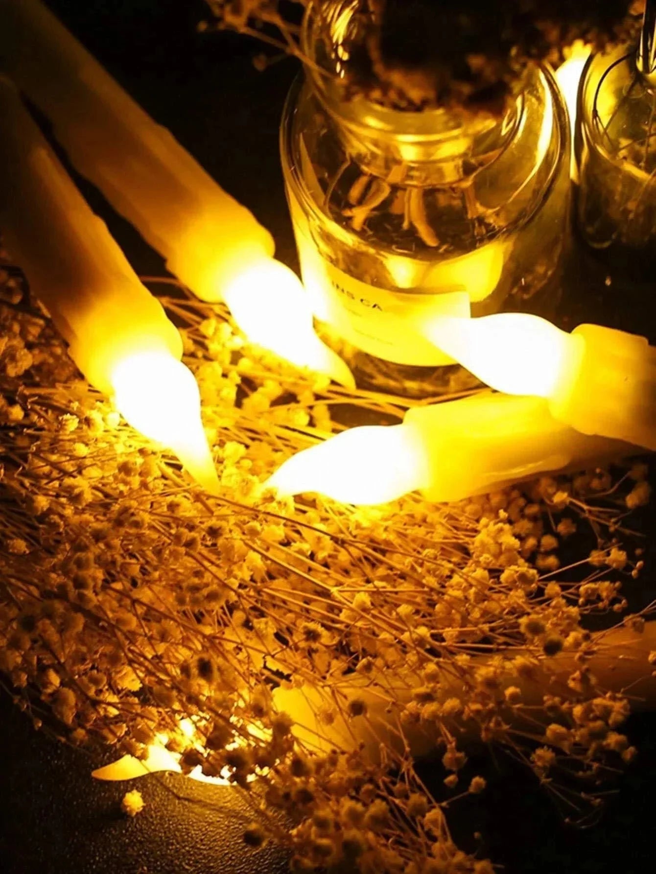 2 قطع من شمعة صناعية LED بيضاء للديكور مصابيح شاي LED بدون لهب شموع بيضاء وامضة بدون لهب شمعة ضوء لتزيين عمود الشموع الالكترونية | الشمع ديكور ديكور_مكتب ديكور_منزل شمع شمع الكتروني | amazingEGP