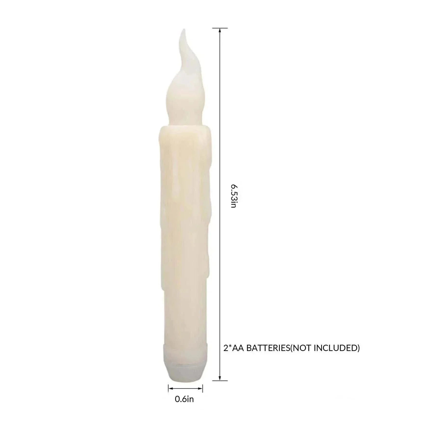 2 قطع من شمعة صناعية LED بيضاء للديكور مصابيح شاي LED بدون لهب شموع بيضاء وامضة بدون لهب شمعة ضوء لتزيين عمود الشموع الالكترونية | الشمع ديكور ديكور_مكتب ديكور_منزل شمع شمع الكتروني | amazingEGP