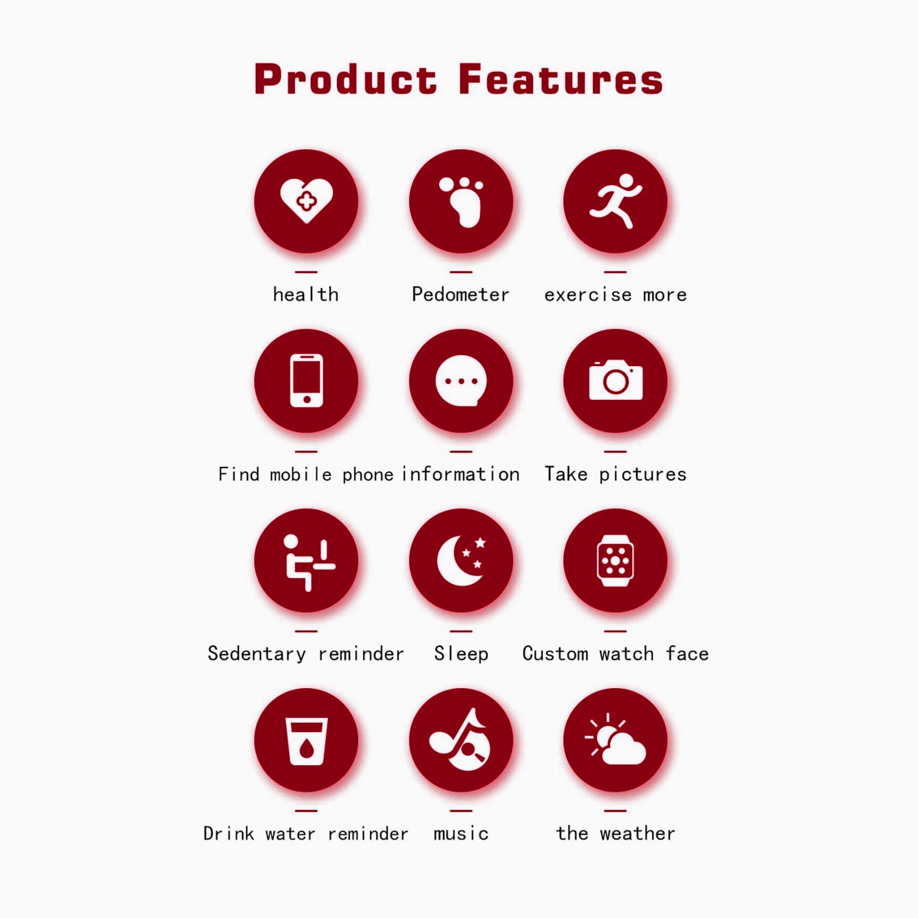 ساعة ذكية للرجال والنساء لتتبع النشاط بعداد للخطوات والسعرات الحرارية ومراقبة ضغط الدم والاكسجين لا تدعم الاتصال والمكالمات
