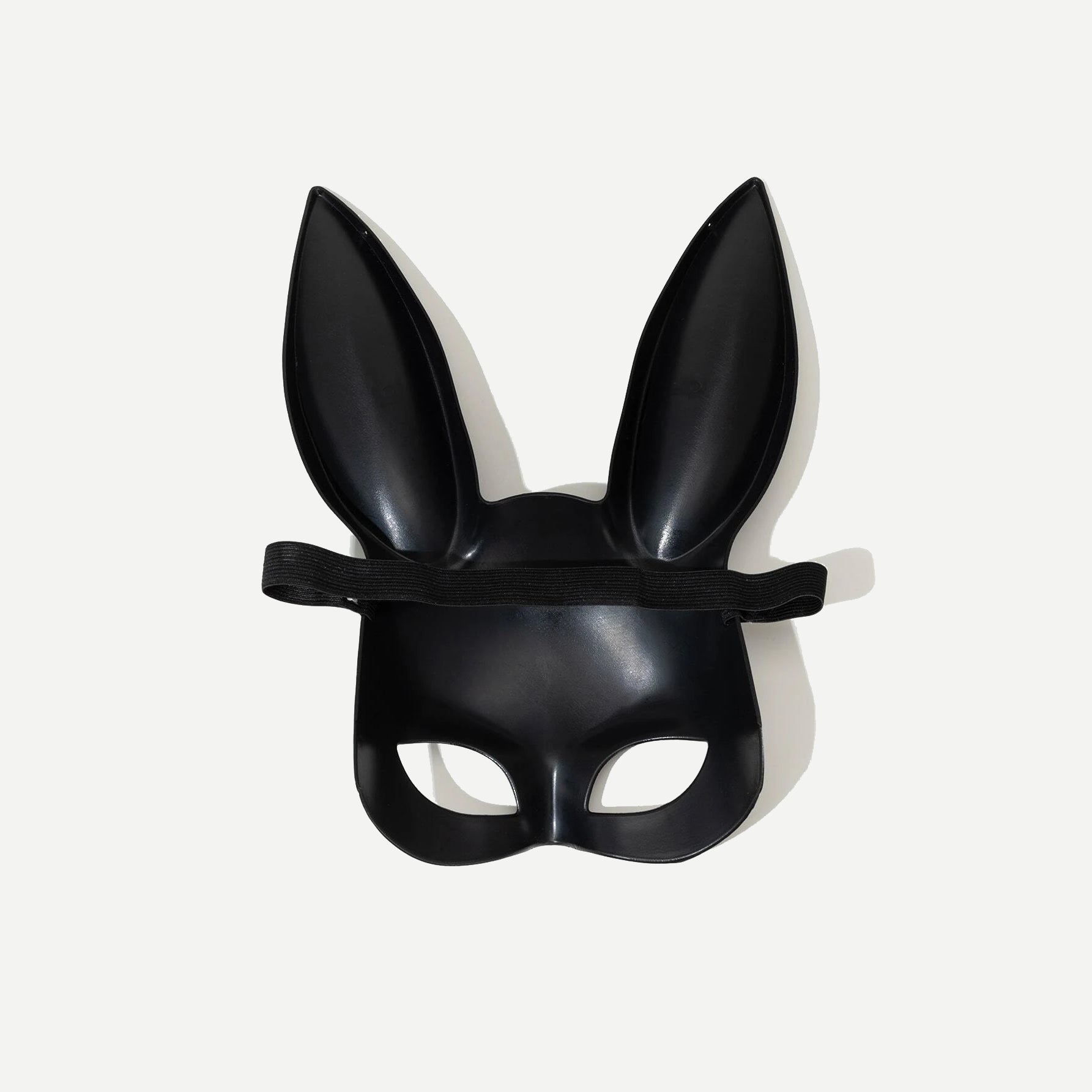 قناع تنكري بتصميم ارنب للنساء ، اكسسوار وزي تنكري للحفلات وعيد الفصح والكريسماس - اسود