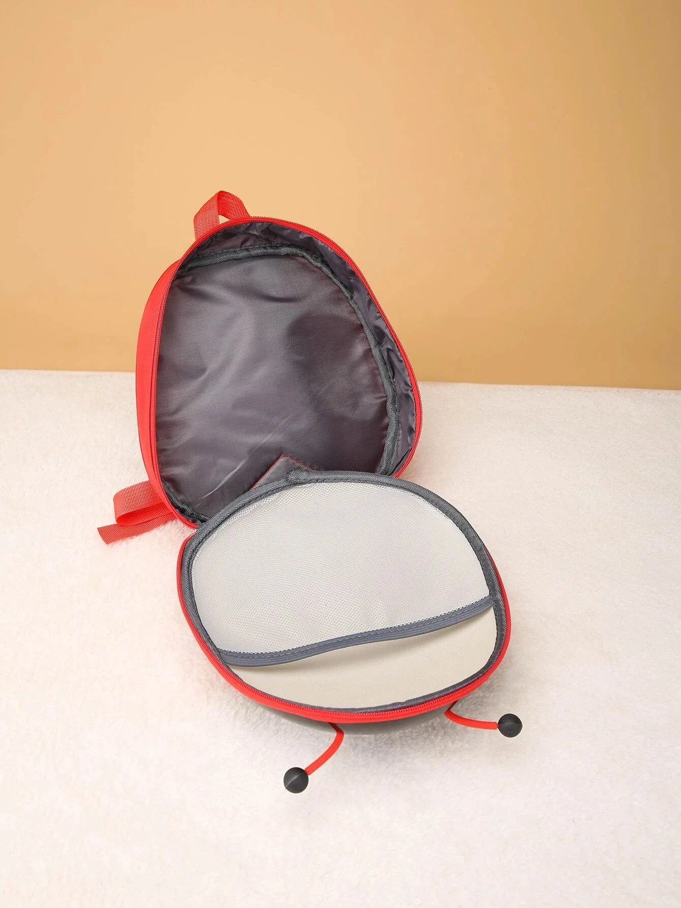 شنطة ظهر للاطفال من الجنسين بتصميم دعسوقة للبنات والاولاد في رياض الاطفال حقائب ظهر للاستخدام اليومي - احمر | خصومات | amazingEGP