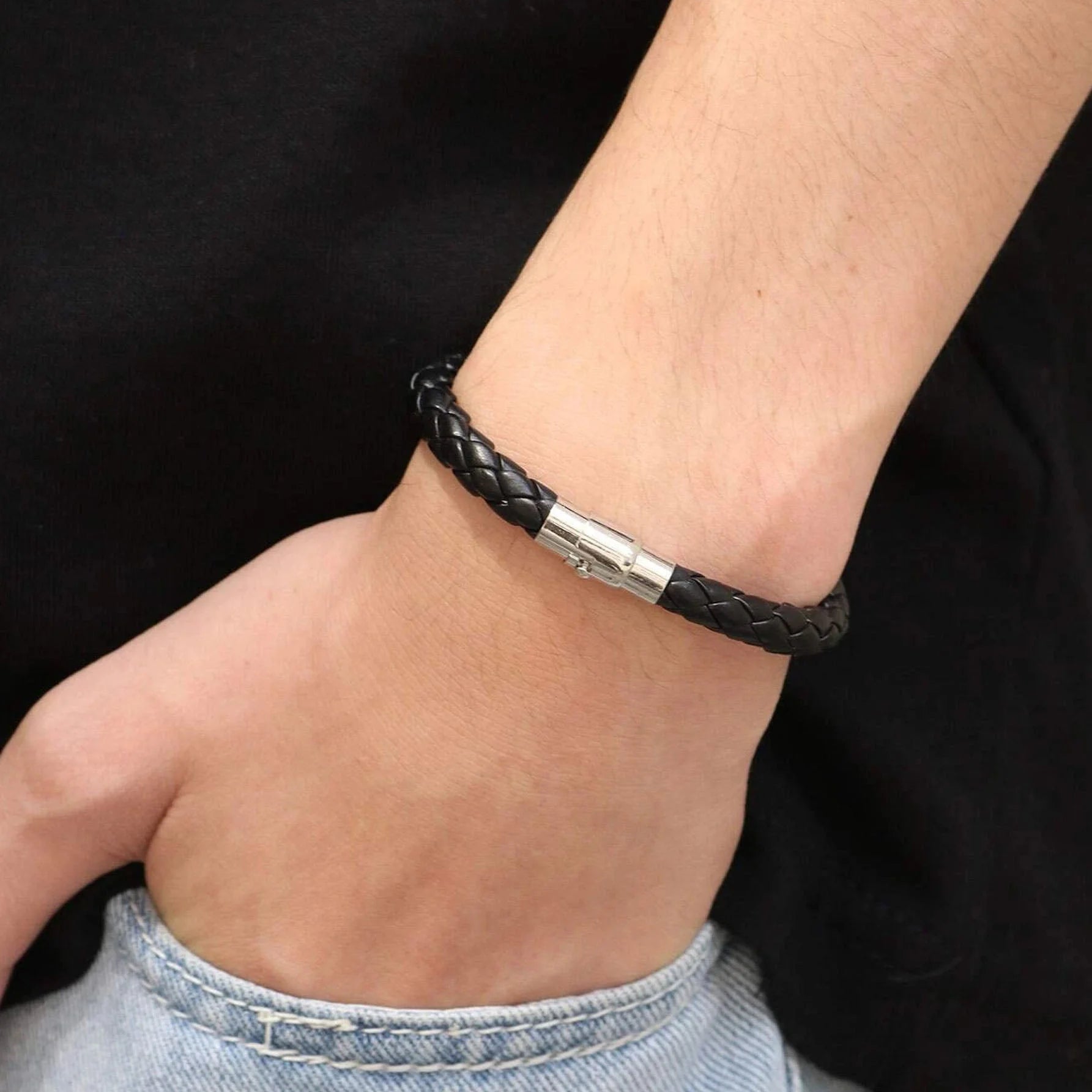 سوار بتفاصيل منسوج للرجال اساور يد للرجال | اسورة اكسسوارات الرجال | amazingEGP