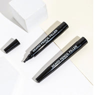 قلم حشو اللحية  للرجال - مقاوم للماء والعرق ، يدوم طويلاً - قلم اللحية مع فرشاة صغيره يخلق لحية وشارب وحواجب ذات مظهر طبيعي