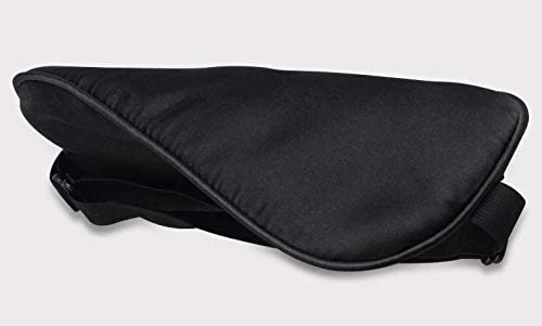 قناع حريري مريح لتغطية العين اثناء النوم، عصابة ناعمة من الحرير الطبيعي لتغطية العين اثناء السفر