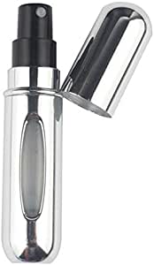 زجاجة رذاذ بخاخ عطر قابلة لإعادة الملء صغيرة محمولة من أجل 5 مللي -  فضية