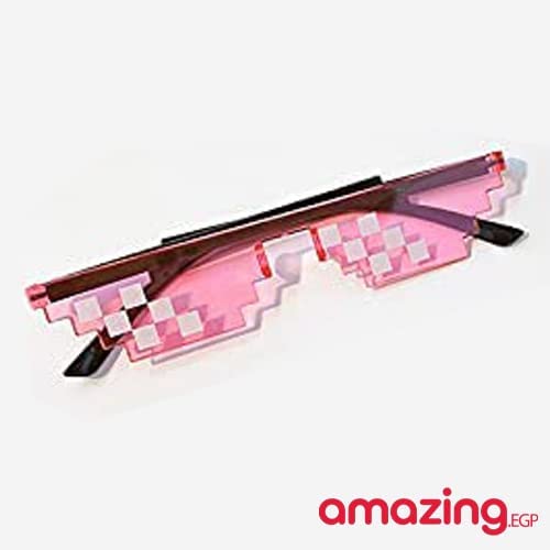 نظارة شمس بعدسات بيكسل موزايك 8 بت للجنسين ثج لايف للحفلات و العاب ام ال جى