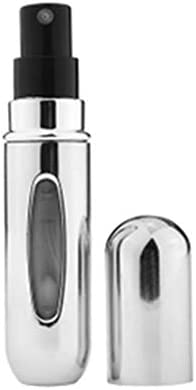 زجاجة رذاذ بخاخ عطر قابلة لإعادة الملء صغيرة محمولة من أجل 5 مللي -  فضية