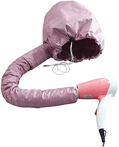 قبعة بونيه مجفف الهواء الساخن لتجفيف وتصفيف الشعر في المنزل – تصميم احترافي للعناية بالشعر المجعد والطويل