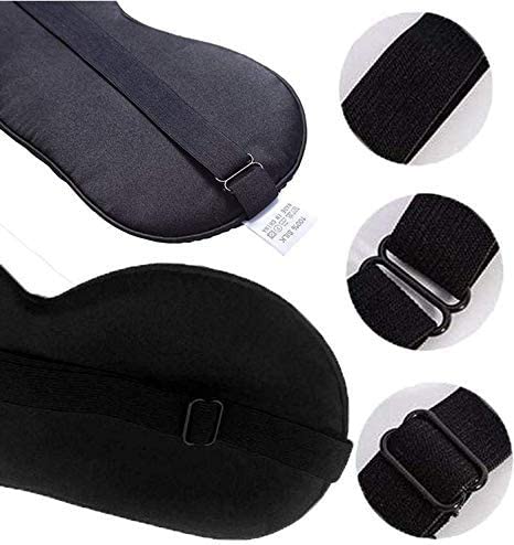 قناع حريري مريح لتغطية العين اثناء النوم، عصابة ناعمة من الحرير الطبيعي لتغطية العين اثناء السفر