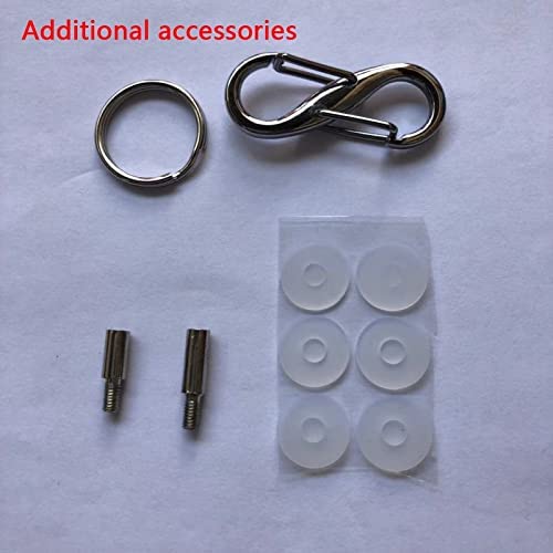 منظم مفاتيح جيب سمارت من الجلد مزود بحلقة مناسب لمفاتيح السيارة والمحفظة والمفاتيح التي تستخدمها يوميا من ذا باك، مقاس 2 ملم × 8.5 ملم - أسود