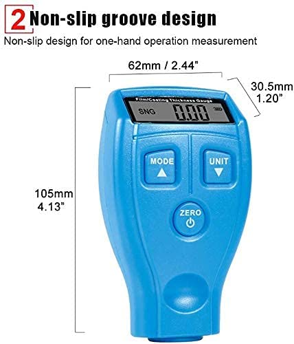 مقياس سماكة طلاء السيارة رقمي محمول وصغير كاشف رش السيارة
