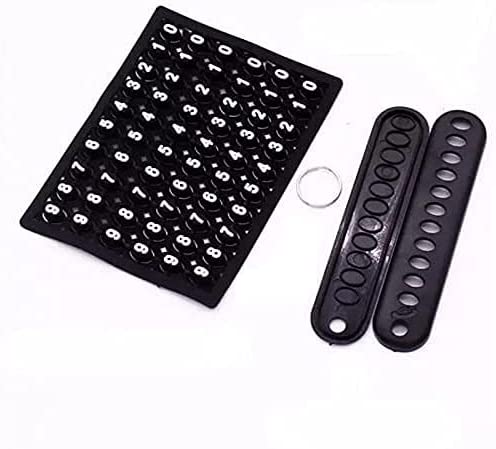 مادلية مفاتيح جلد طبيعي بتعليقة لاضافة رقم تلفون في حالة الضياع