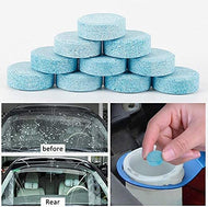 اقراص لتنظيف زجاج مقدمة السيارة، القرص الواحد يعادل 4 لتر من منظف السيارة التقليدي، اكسسوارات تلميع صلبة لتنظيف النوافذ بدقة  (5 اقراص)