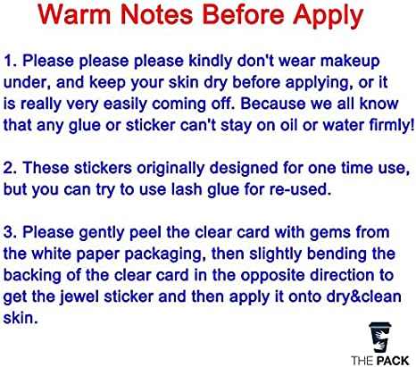 الوشم الكريستالي جواهر أحجار الراين ملصقات أحجار كريمة للجسم تاتو مؤقت عيون  لتزيين الاظافروالوجه حفلات الهذيان ملصقات وجه انيقة للنساء (الأرجواني)