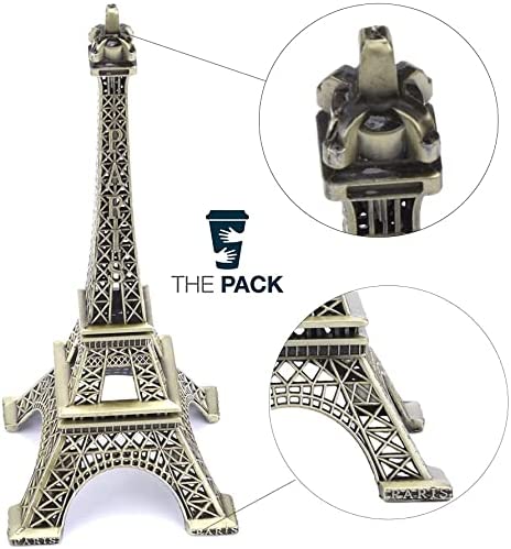 ديكور برج إيفيل من بحجم (13 سم) تمثال معدني لبرج إيفيل باريس تمثال نصفي طبق الأصل لغرفة الرسم وطاولة ديكور وحامل مجوهرات لزينة الكعك( 5.5 ×13 سم)