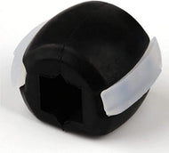 كرة اللياقة البدنية مدرب عضلات الوجه مدرب الفك جهاز تمرين الوجه الرقبة مدرب الفك سيليكون (اسود)