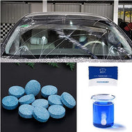 اقراص لتنظيف زجاج مقدمة السيارة، القرص الواحد يعادل 4 لتر من منظف السيارة التقليدي، اكسسوارات تلميع صلبة لتنظيف النوافذ بدقة  (5 اقراص)
