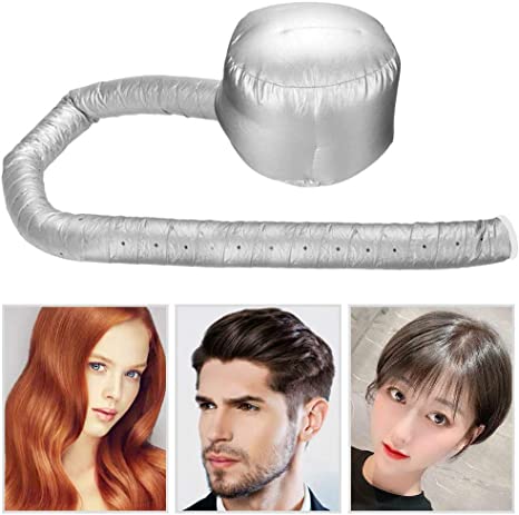 قبعة بونيه مجفف الهواء الساخن لتجفيف وتصفيف الشعر في المنزل – تصميم احترافي للعناية بالشعر المجعد والطويل