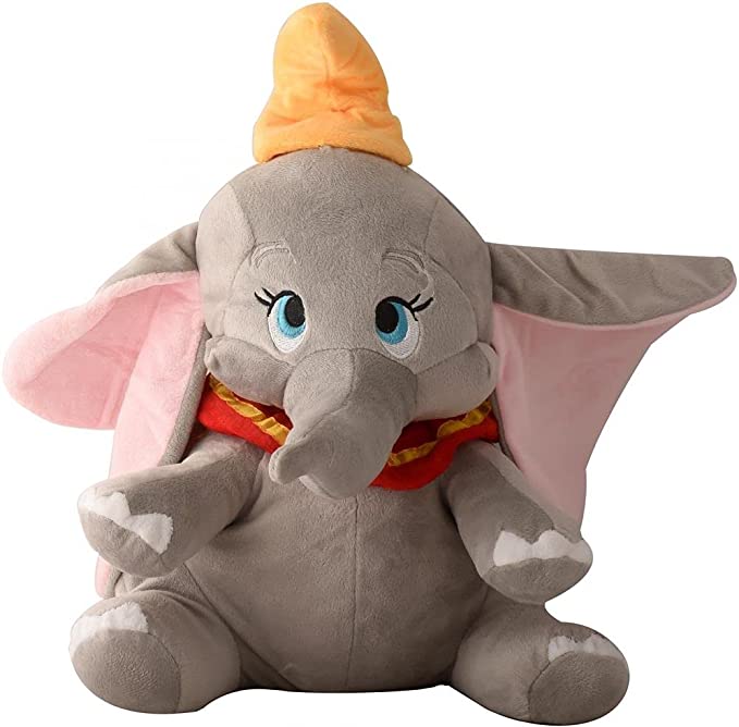 دبدوب لعبة علي شكل فيل - رمادي