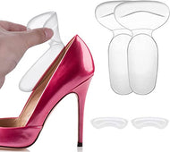 واقيات الكعب مبطنه سليكون مقاومة للانزلاق، ومناسبة للاحذية الكبيرة جدًا، وحشو الاحذية مُحسَّن للشعور بالراحة (سيليكون)