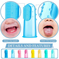 فرشاة اسنان للاطفال للتدريب على التسنين - فرشاة اسنان ناعمة للرضع والاطفال الصغار فرشاة اسنان ناعمة لتنظيف الفم وتدليك الفم لتدريب طفلك على عادات الفم الصحية | سيليكون فرش_الاسنان فرشة اسنان سيليكون للاطفال | amazingEGP