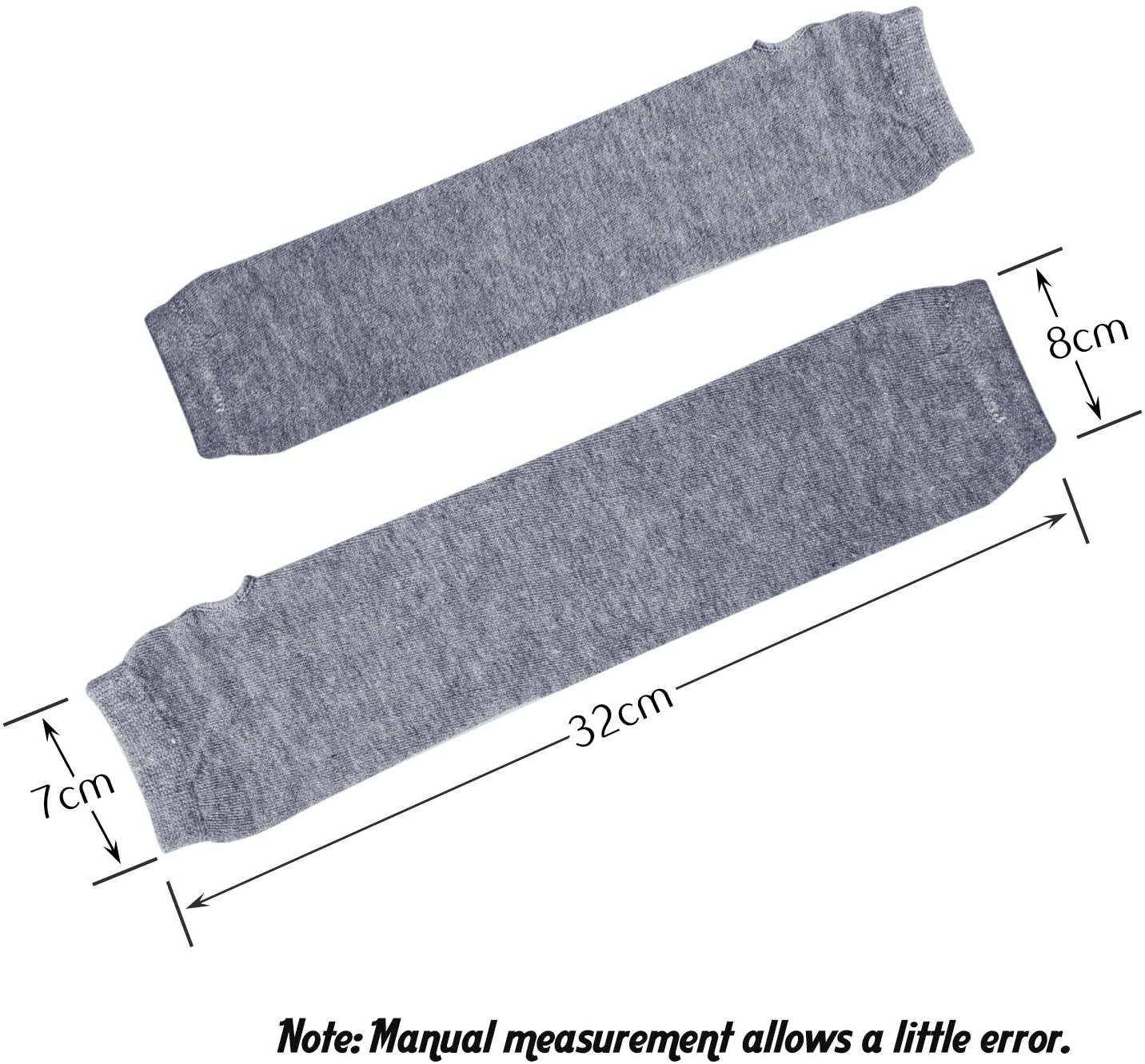 زوج من القفازات الشتوية طويلة بدون أصابع متماسكة قفازات لثقب الإبهام لتدفئة الذراع للنساء والفتيات