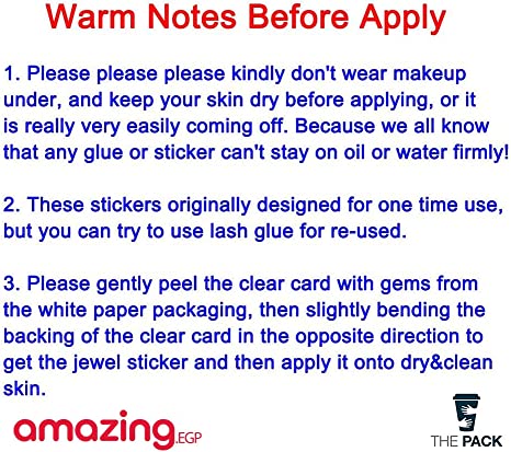 الوشم الكريستالي جواهر أحجار الراين ملصقات أحجار كريمة للجسم تاتو مؤقت عيون  لتزيين الاظافروالوجه حفلات الهذيان ملصقات وجه انيقة للنساء (LZ60)