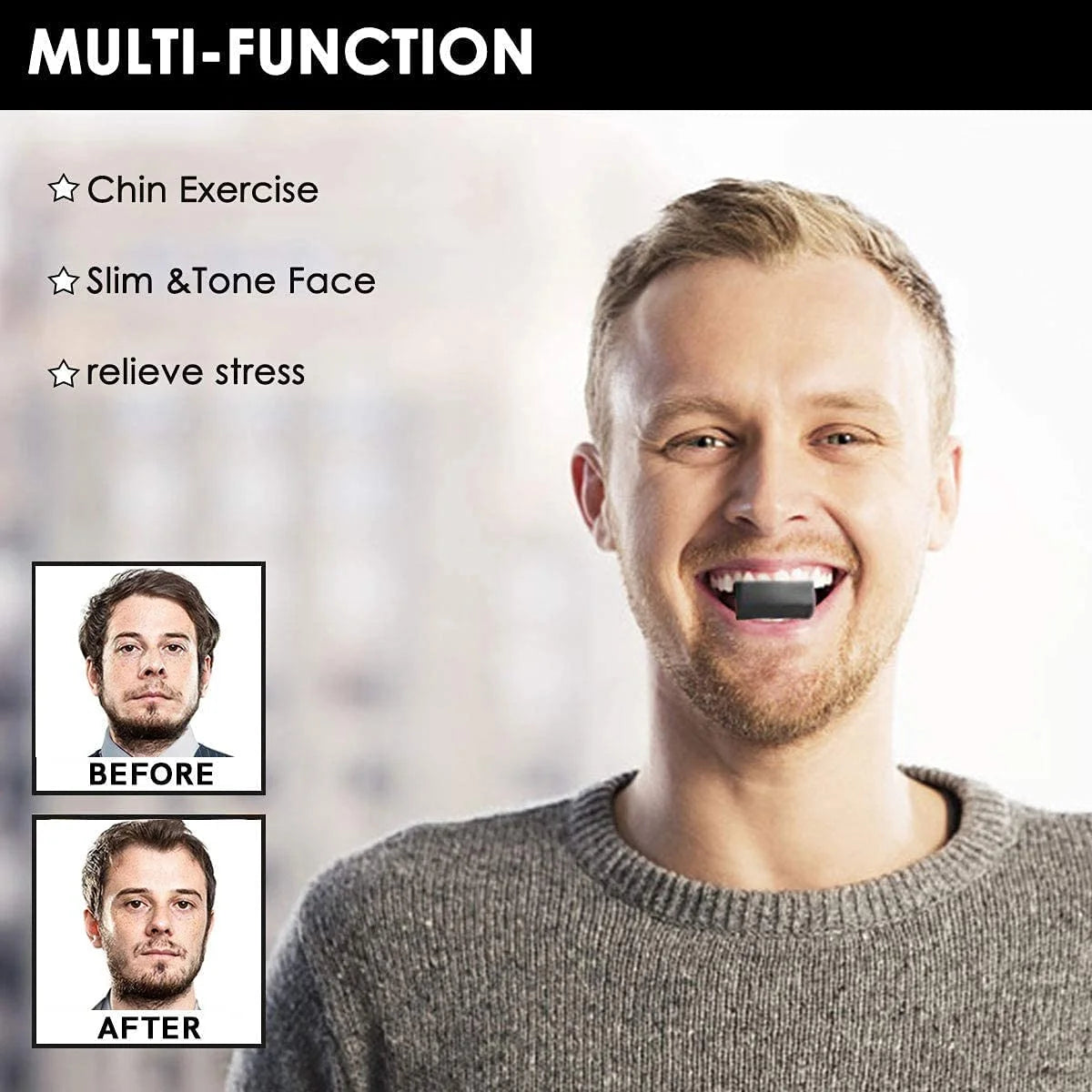 مجموعة تمرين الفك - تمرين الفك ورفع الفك جهاز تمارين اللياقة البدنية للياقة البدنية للوجه جهاز تمارين شد الرقبة حدد الفك النحيف واللون وجهك | خصومات | amazingEGP