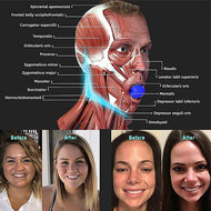 كرة اللياقة البدنية مدرب عضلات الوجه مدرب الفك جهاز تمرين الوجه الرقبة مدرب الفك سيليكون ( 40 رطل)