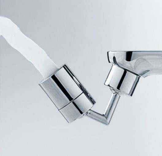 صنبور فلتر سبلاش عالمي - 720 درجة دوارة، مضاد للرذاذ، فوم غني بالأكسجين، رأس بخاخ صنبور قابل للدوران مع فلتر شبكة من 4 طبقات