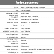 جهاز تتبع SOS المغناطيسي طويل الانتظار GF-07 GPS من امازينج ميني للمركبات/السيارة/الشخص لتحديد المواقع وتسجيل الصوت