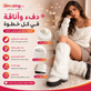 زوج أغطية ساق فرو صناعي طويلة للنساء – Leg Warmers شتوية ناعمة لتدفئة الساق، أغطية أحذية من الفرو الصناعي لإطلالات الشتاء والحفلات – أبيض
