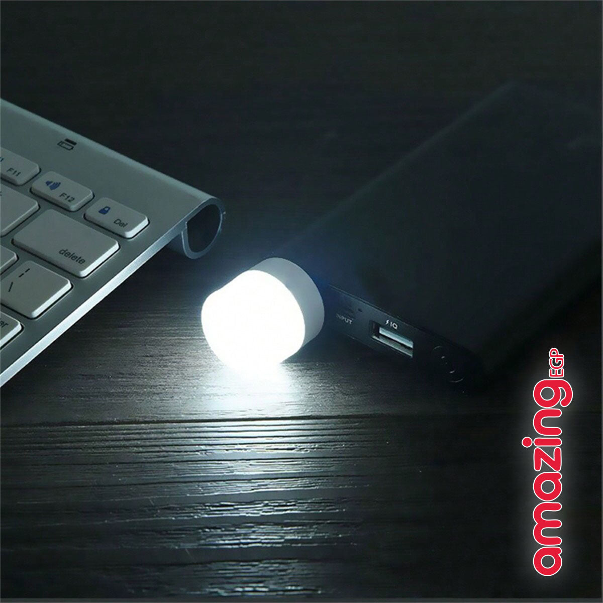 مصباح ليلي USB صغير — طاقة 1W، طيفان للضوء (أبيض دافئ + أبيض بارد)، مجموعة | 2 قطعة  — يعمل على 5V/1A