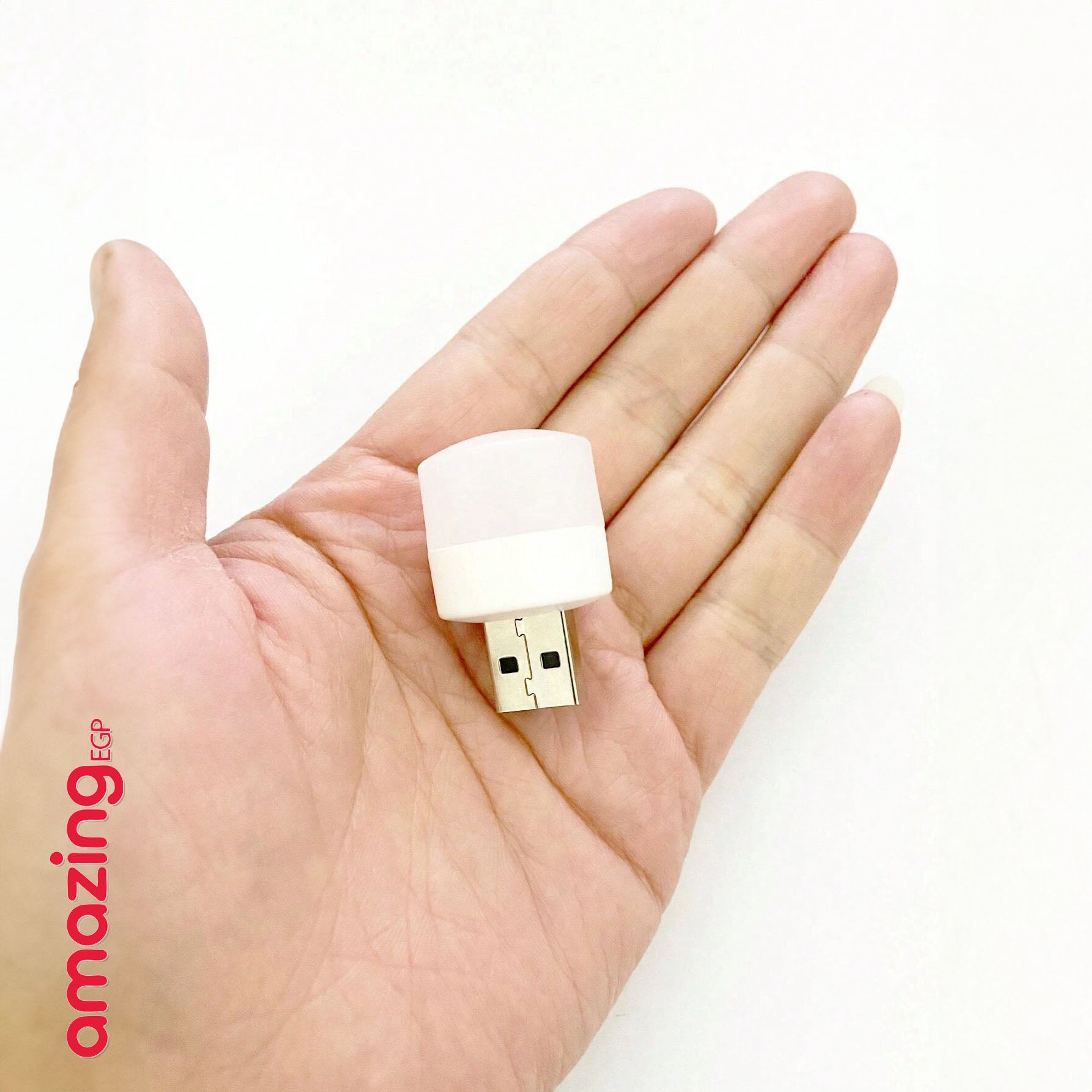مصباح ليلي USB صغير — طاقة 1W، طيفان للضوء (أبيض دافئ + أبيض بارد)، مجموعة | 2 قطعة  — يعمل على 5V/1A