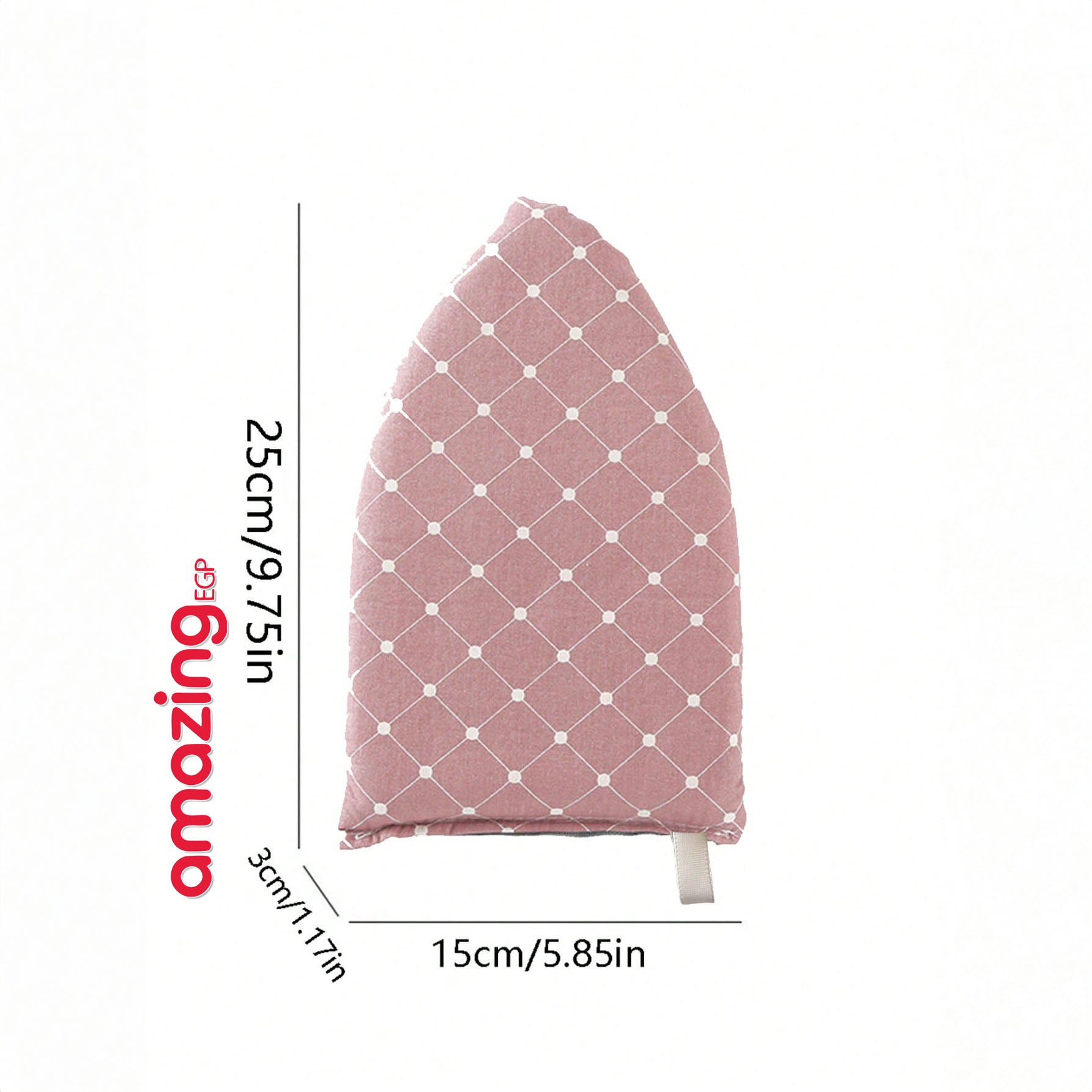 قفاز كي بالبخار مع حلقة للأصابع – مقاوم للحرارة ومانع للبخار لوح كي صغير وسادة كي مقاومة للحرارة | لون رمادي