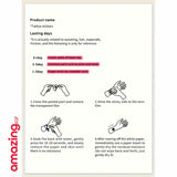 ملصقات وشم مؤقت بنقوش زهور الحناء الحمراء – ألوان بني وأحمر وكستنائي للأظافر والجسم للمناسبات والأعراس