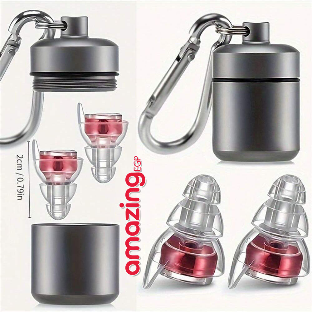 سدادات أذن لتقليل الضوضاء حتى 24dB – حماية صوتية بجودة عالية مع علبة ألمنيوم