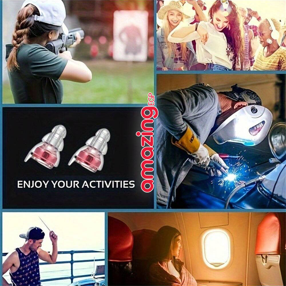 سدادات أذن لتقليل الضوضاء حتى 24dB – حماية صوتية بجودة عالية مع علبة ألمنيوم