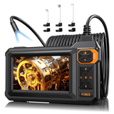 كاميرا فحص منظارية صناعية بشاشة 4.3 بوصة HD وإضاءة LED – كابل شبه صلب 5 متر مقاوم للماء IP67 للأعطال والسباكة والسيارات - ES04