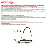 كاميرا فحص أنبوبية طويلة السلك لأجهزة أندرويد مقاومة للماء مع إضاءة مناسبة للتفتيش الداخلي بقطر صغير 7 مم تدعم OTG وUVC للهواتف الذكية وأجهزة الكمبيوتر تعمل عبر USB وأندرويد فقط | المنزل بوريسكوب تجسس ديكور ديكور_منزل ساعات_ذكية ساعة بكام عداد الخطى كامير