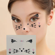 الوشم الكريستالي جواهر أحجار الراين ملصقات أحجار كريمة للجسم تاتو مؤقت عيون  لتزيين الاظافروالوجه حفلات الهذيان ملصقات وجه انيقة للنساء شكل وجة القطة قطة 7758 | tattoos تاتو مؤقت تاتوه تاتوه وجه تاتوه_للجسم قطه ملصق وشم وجه القطه وشم | amazingEGP