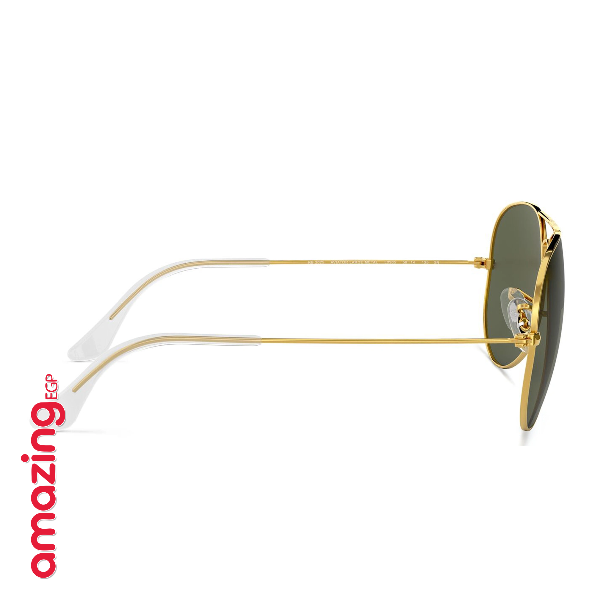 نظارات شمسية Aviator كلاسيكية بإطار ذهبي وعدسات Crystal Green زجاجية – حماية UV100% – للرجال والنساء