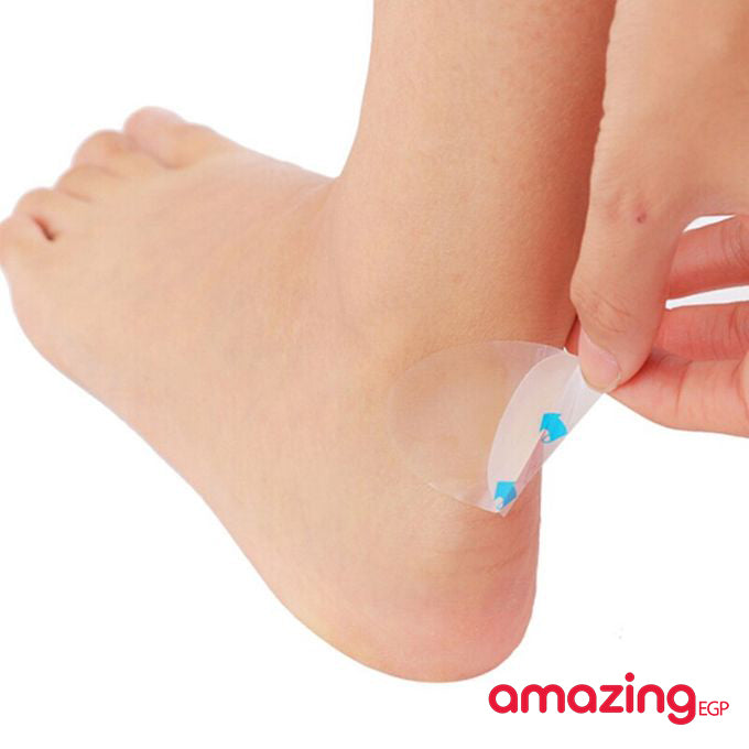 لاصقات جل لحماية كعب القدم ومنع التقرحات – شفافة، مقاومة للماء ومضادة للاحتكاك - XL