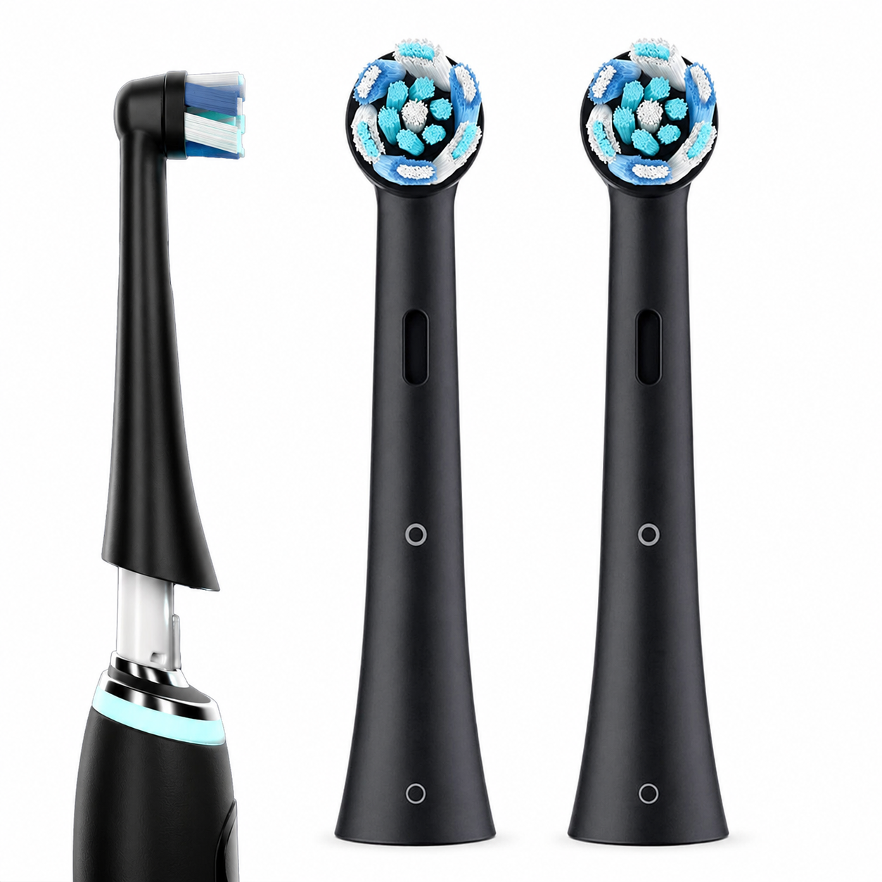 رؤوس فرشاة أسنان كهربائية بديلة متوافقة مع Oral-B iO Series 2 إلى 10 – شعيرات ناعمة لتنظيف الأسنان واللثة – سهلة التركيب